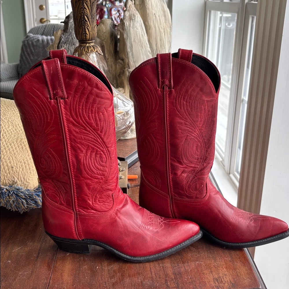 Code West Red Western Cowboy Boots